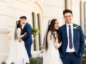Fort Collins temple wedding photography and videography
