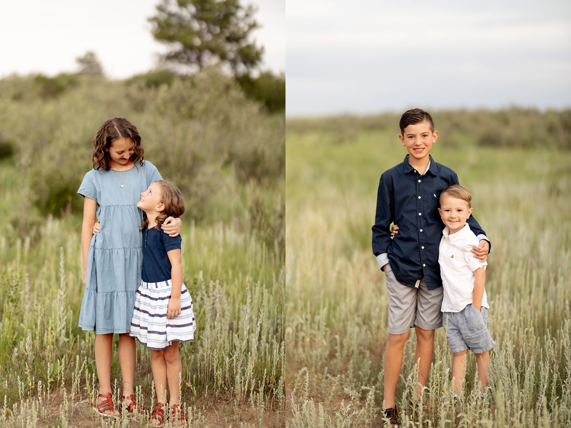 sisters and brothers family photoshoot Colorado Springs 