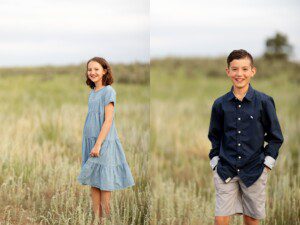 sister and brother family photoshoot Colorado Springs