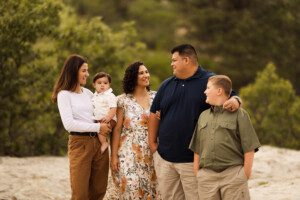 photograph of a family in Colorado Springs